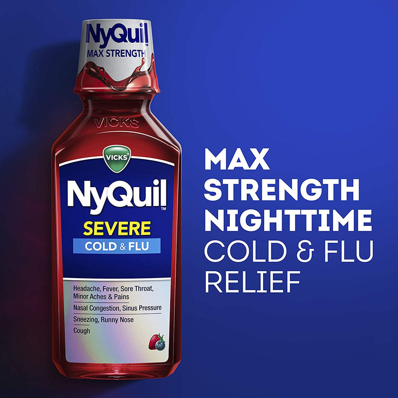 Vicks NyQuil Severe Cold & Flu Relief Liquid - Berry