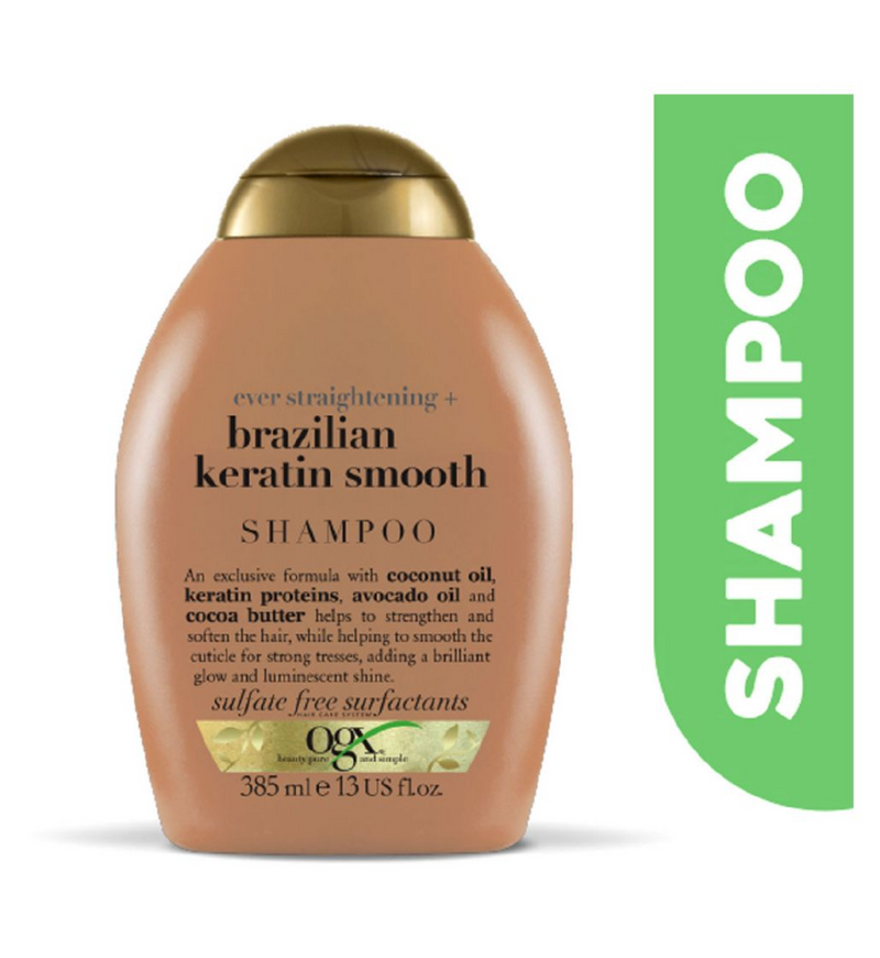OGX Ever Straightening+ Brazilian Keratin Smooth pH Balanced Shampoo