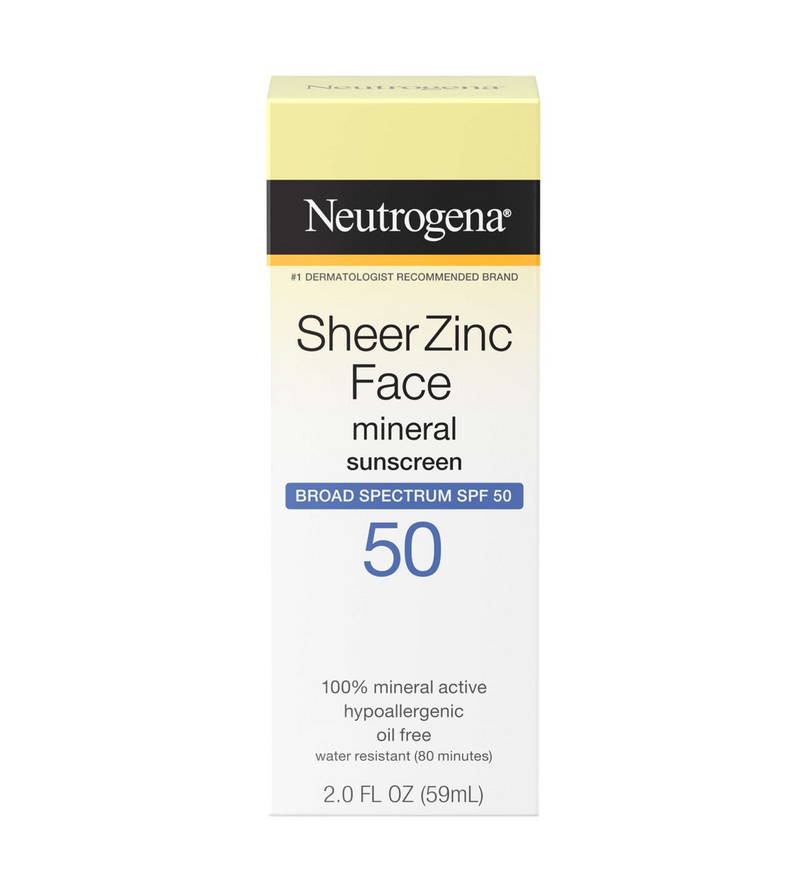 Neutrogena Sheer Zinc Face Sunscreen SPF 50