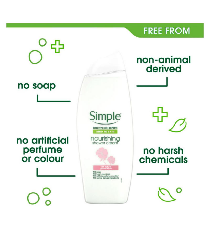 Simple Kind to Skin Nourishing Shower Cream