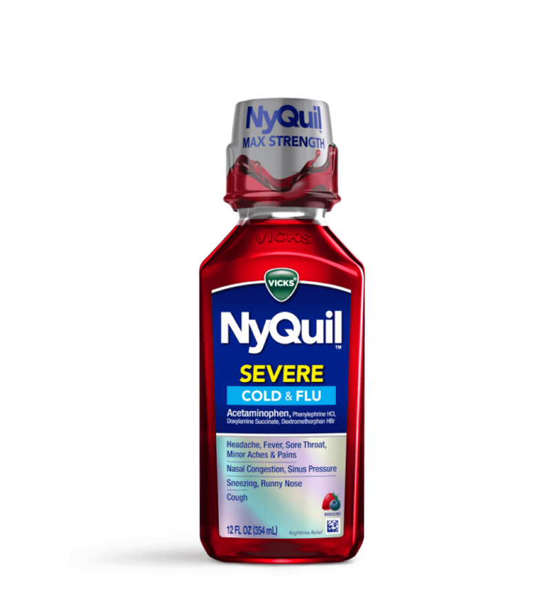 Vicks NyQuil Severe Berry Cold & Flu Relief Liquid