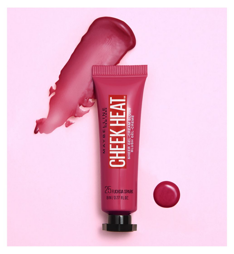 Maybelline Cheek Heat Sheer Blusher - 25 Fuchsia Spark