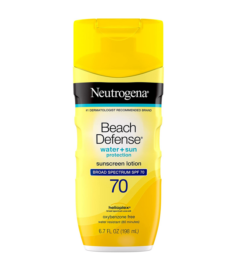 Neutrogena Beach Defense Water + Sun Protection Sunscreen Lotion SPF 70