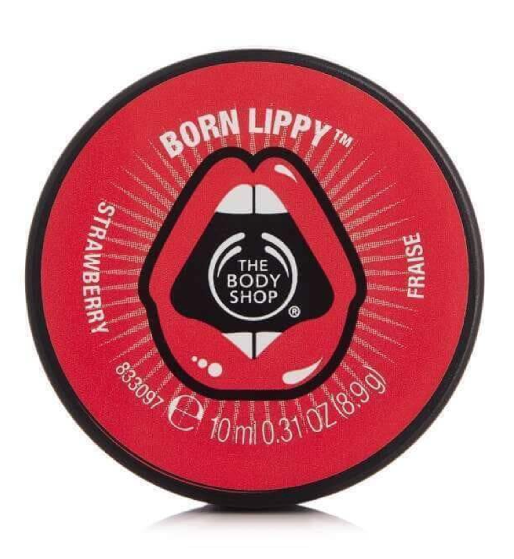 The Body Shop Born Lippy Lip Balm Pot - Strawberry