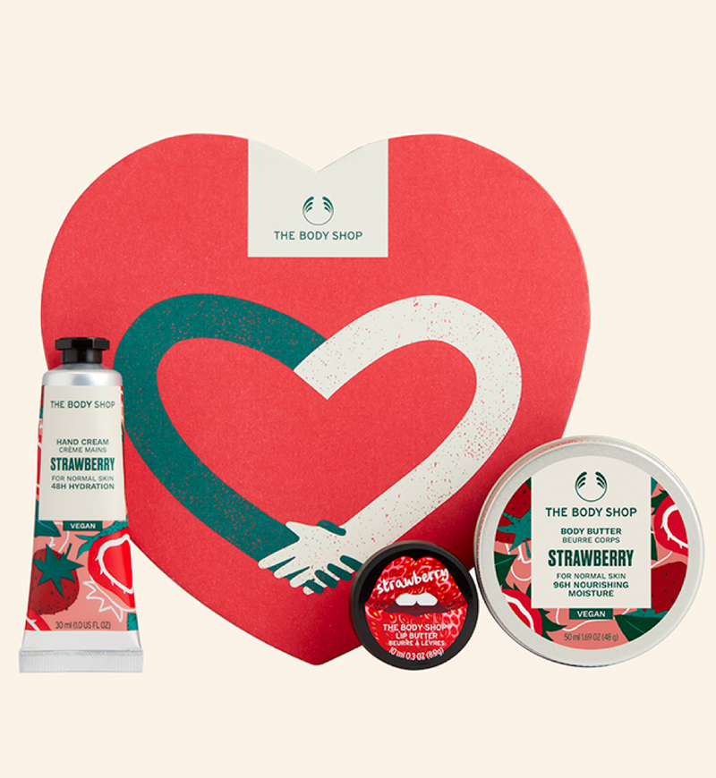 The Body Shop The Sweetest Strawberry Heart Gift Box