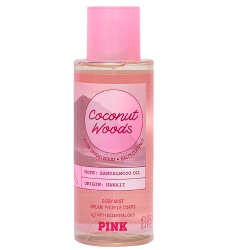 PINK Body Mist - Coconut Woods