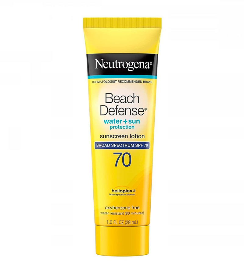 Neutrogena Beach Defense Water + Sun Protection Sunscreen Lotion SPF 70