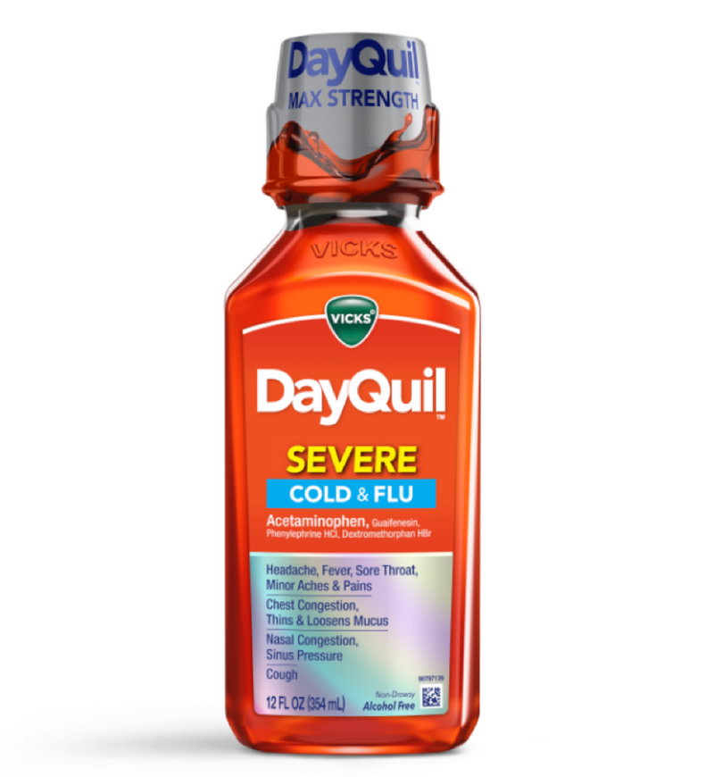 Vicks DayQuil Severe Cold & Flu Relief Liquid - Berry