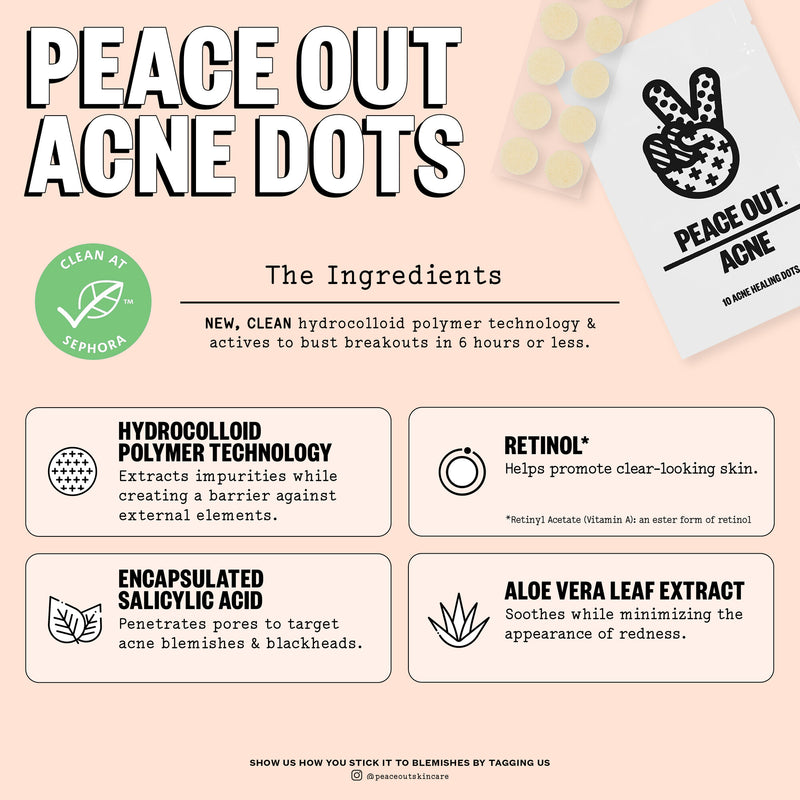 Peace Out Acne Healing Dots